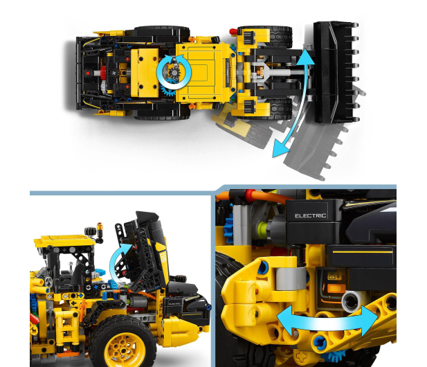 LEGO Technic 42209 Ładowarka kołowa Volvo L120 electric - 1331619 - zdjęcie 4